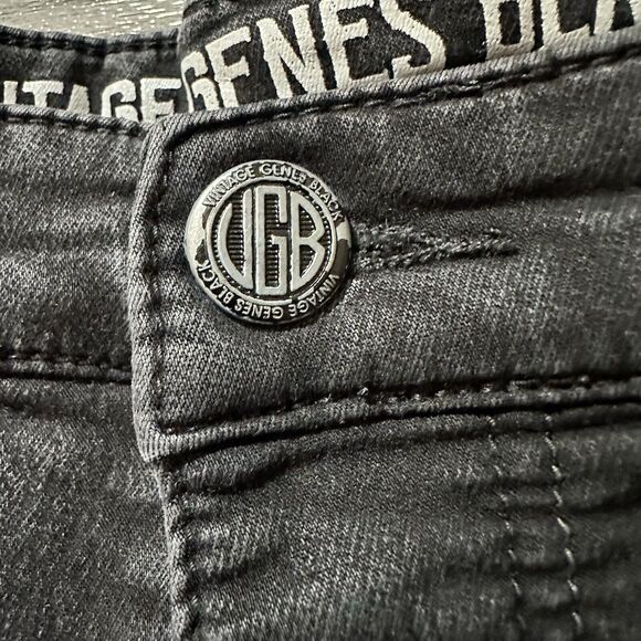 Men's Black Skinny Jeans - Picture 4 of 9